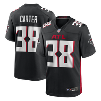 Atlanta Falcons Nathan Carter Nike Black Team Game Jersey