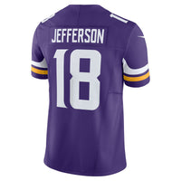 Minnesota Vikings Justin Jefferson Nike Purple Vapor F.U.S.E. Limited Jersey