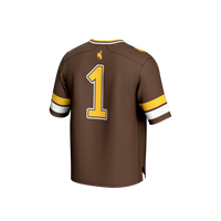 #1 Wyoming Cowboys GameDay Greats Collegiate Football Fashion Jersey - Brown