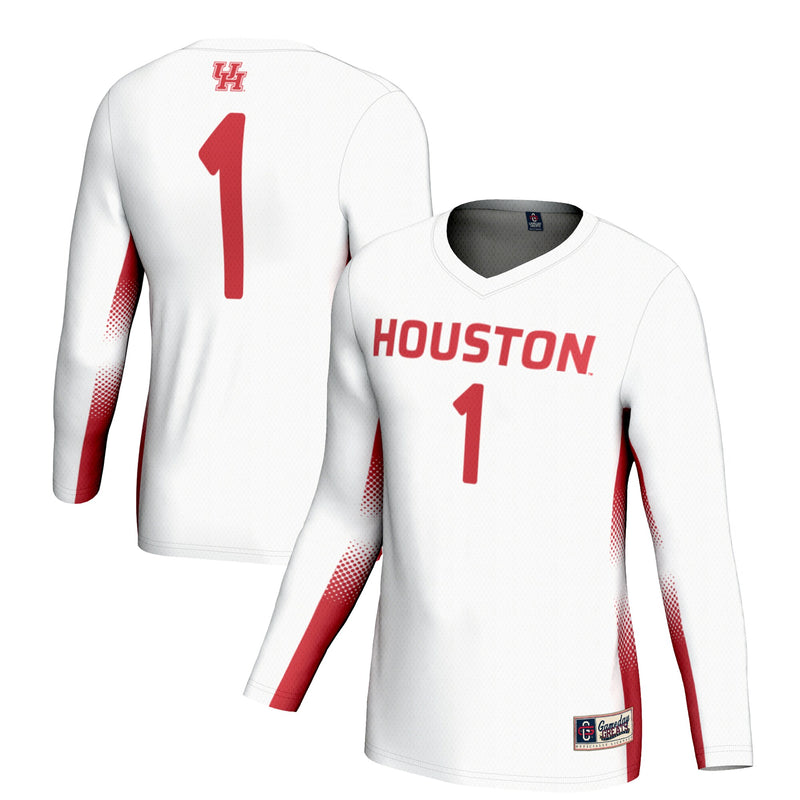 #1 Houston Cougars GameDay Greats Lightweight Volleyball Jersey - White