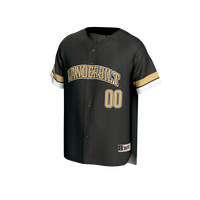 Vanderbilt Commodores GameDay Greats NIL Pick-A-Player Lightweight Baseball Jersey - Black