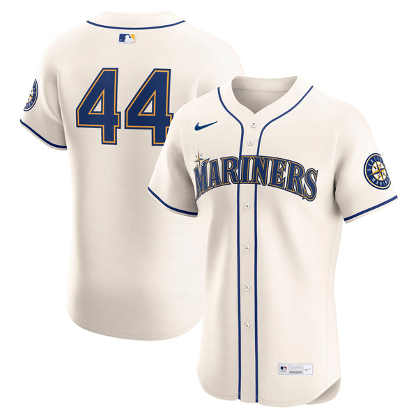 Seattle Mariners Julio Rodríguez Nike Cream Alternate 2 Elite Player Jersey