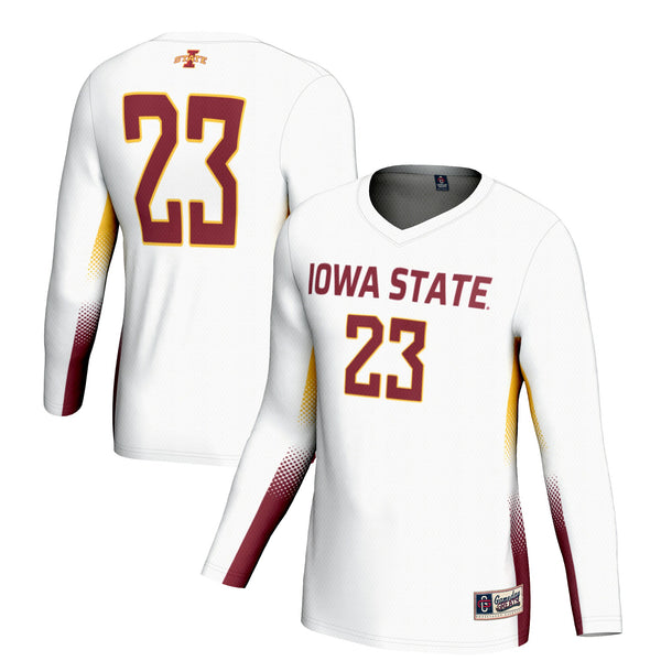 #1 Iowa State Cyclones GameDay Greats Lightweight Volleyball Jersey - White