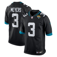 Jacksonville Jaguars Jakobi Meyers Nike Black Alternate Game Jersey