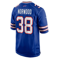 Buffalo Bills Tre Norwood Nike Royal Team Game Jersey