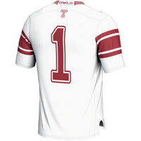 #1 Temple Owls GameDay Greats Endzone Football Jersey - White