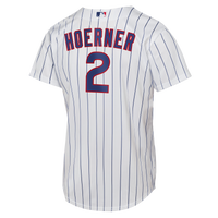 Male Chicago Cubs Nico Hoerner Nike White Home Replica Jersey