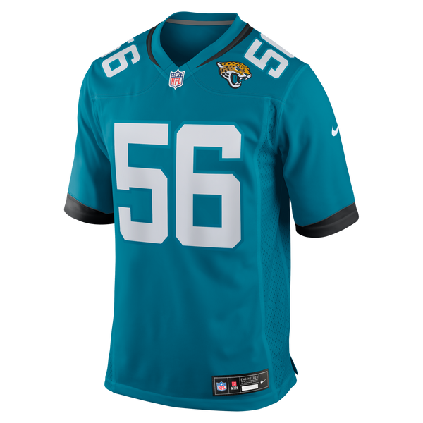 Jacksonville Jaguars Yasir Abdullah Nike Teal Team Game Jersey