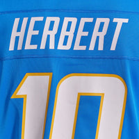 Los Angeles Chargers Justin Herbert Nike Powder Blue Player Game Jersey