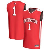 #1 Northeastern Huskies GameDay Greats Lightweight Collegiate Basketball Fashion Jersey - Red