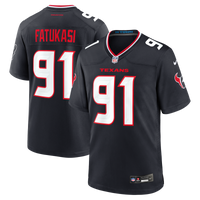 Houston Texans Folorunso Fatukasi Nike Navy Team Game Jersey