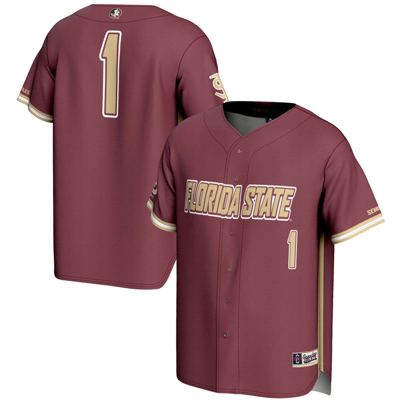#1 Florida State Seminoles GameDay Greats Lightweight Baseball Jersey - Garnet