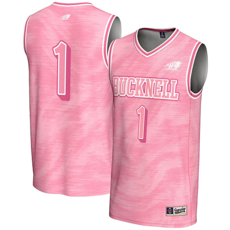 #1 Bucknell Bison GameDay Greats Lightweight Basketball Fashion Jersey - Pink
