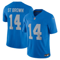 Detroit Lions Amon-Ra St. Brown Nike Blue Vapor F.U.S.E. Alternate Limited Jersey