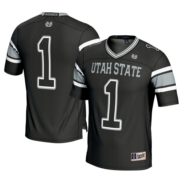 #1 Utah State Aggies GameDay Greats Football Jersey - Black