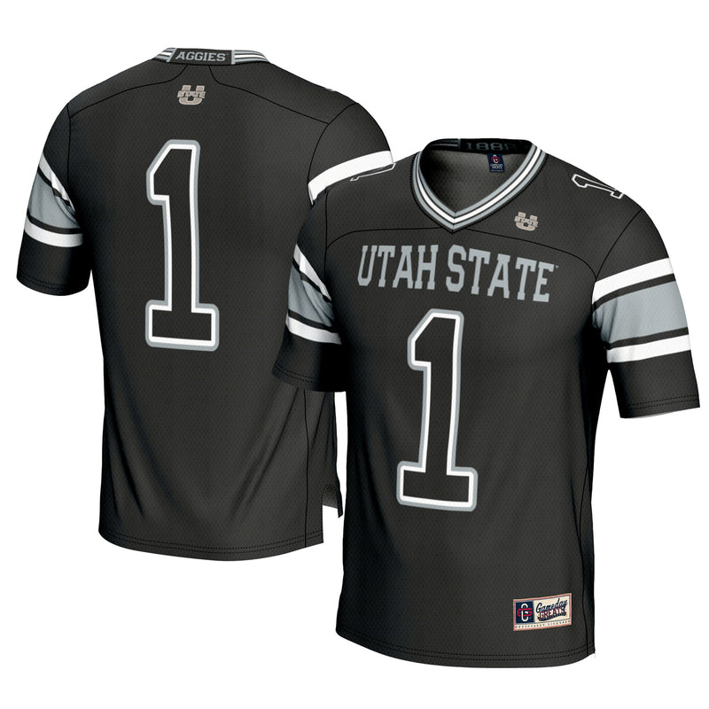 #1 Utah State Aggies GameDay Greats Football Jersey - Black