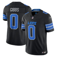Detroit Lions Jahmyr Gibbs Nike Black Alternate Vapor F.U.S.E. Stitched Limited Jersey