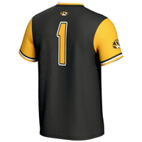#1 Missouri Tigers GameDay Greats Lightweight Softball Jersey - Black