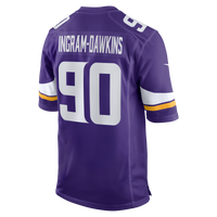 Minnesota Vikings Tyrion Ingram-Dawkins Nike Purple Team Game Jersey