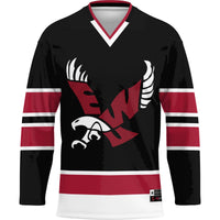 Eastern Washington Eagles GameDay Greats Hockey Jersey - Black