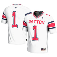 #1 Dayton Flyers GameDay Greats Football Jersey - White