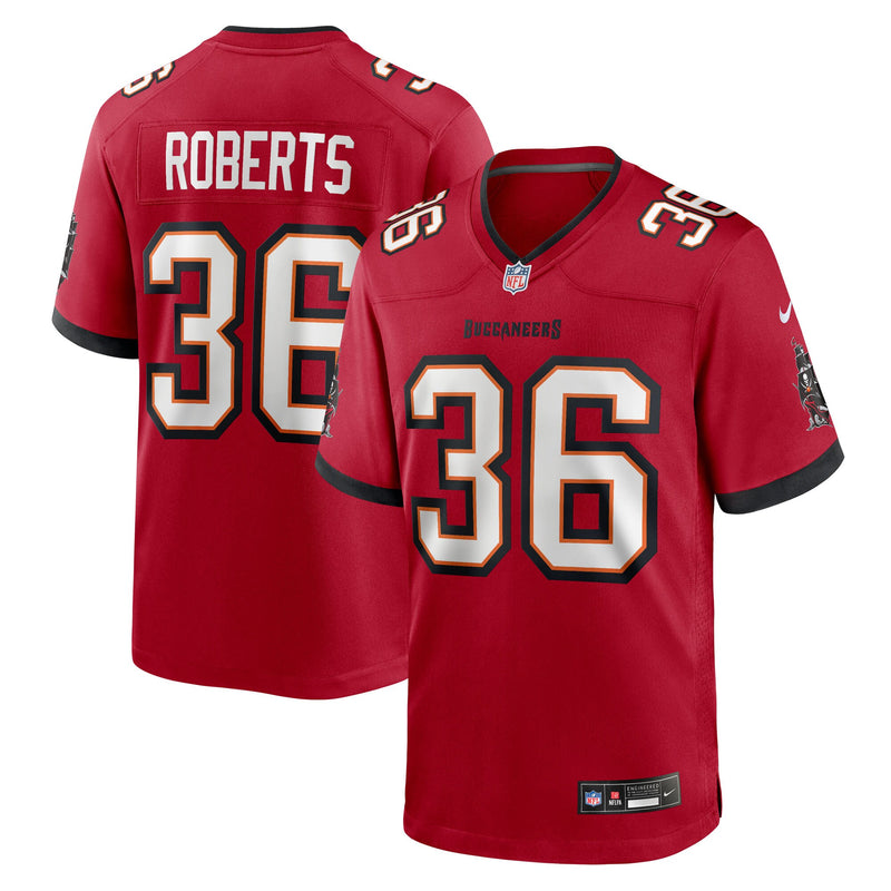Tampa Bay Buccaneers JJ Roberts Nike Red Team Game Jersey
