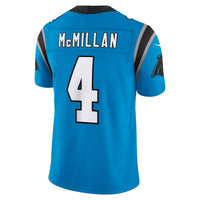 Carolina Panthers Tetairoa McMillan Nike Blue Alternate Vapor F.U.S.E. Stitched Limited Jersey