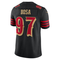 San Francisco 49ers Nick Bosa Nike Black 2025 Rivalries Collection Stitched Limited Jersey