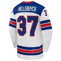 Connor Hellebuyck Nike White US Hockey 2026 Away Replica Jersey