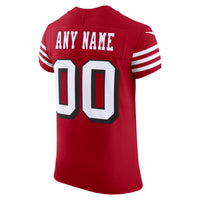 San Francisco 49ers Nike Scarlet Alternate Vapor F.U.S.E. Elite Custom Jersey