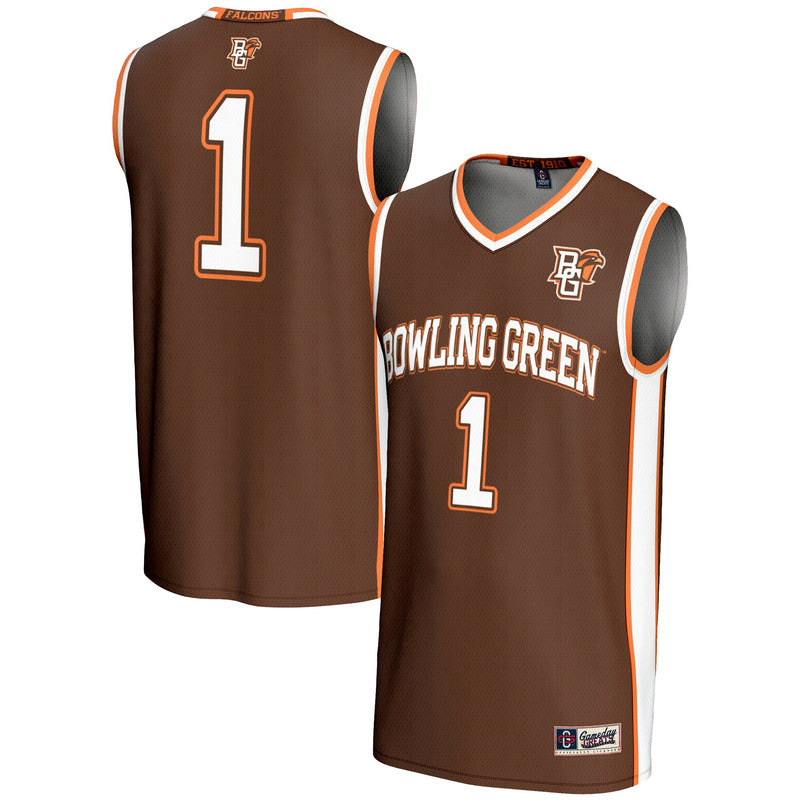 #1 Bowling Green St. Falcons GameDay Greats Lightweight Basketball Jersey - Brown