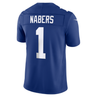 New York Giants Malik Nabers Nike Royal Team Vapor F.U.S.E. Stitched Limited Jersey