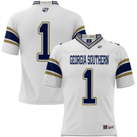 #1 Georgia Southern Eagles GameDay Greats Endzone Football Jersey - White