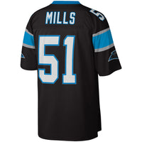 Carolina Panthers Sam Mills Mitchell & Ness Black Legacy Replica Jersey