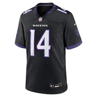 Baltimore Ravens Kyle Hamilton Nike Black Alternate Game Jersey