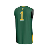 #1 NDSU Bison GameDay Greats Lightweight Basketball Fashion Jersey - Green