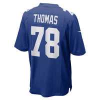 New York Giants Andrew Thomas Nike Royal Player Game Jersey
