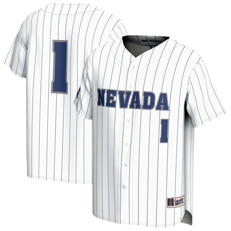 Nevada Wolf Pack GameDay Greats Adult Lightweight Baseball Jersey - White