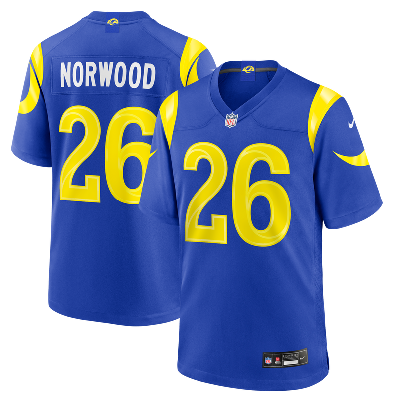Los Angeles Rams Drey Norwood Nike Royal Game Jersey
