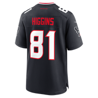 Houston Texans Jayden Higgins Nike Navy Game Jersey