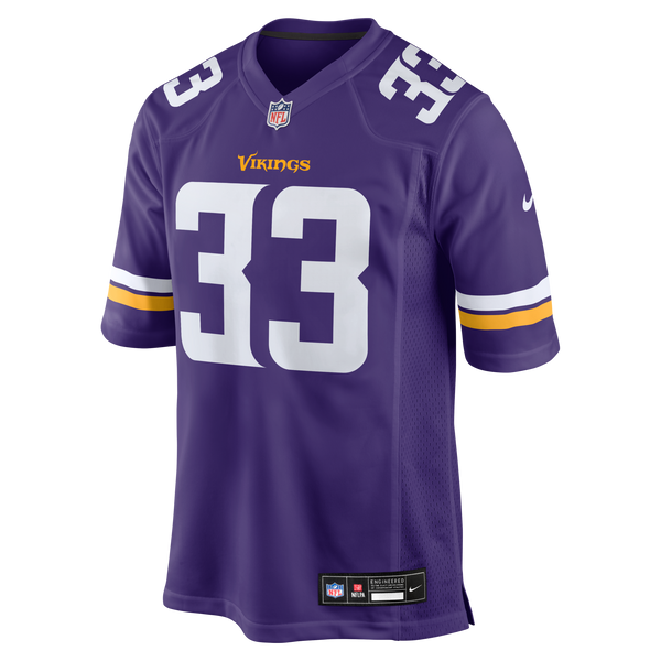 Minnesota Vikings Aaron Jones Nike Purple Game Player Jersey