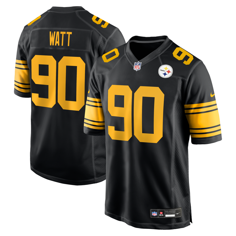 Pittsburgh Steelers T.J. Watt Nike Black Alternate Game Jersey