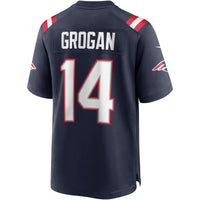 New England Patriots Steve Grogan Nike Navy Game Retired Player Jersey