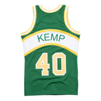 Seattle Supersonics Shawn Kemp Hardwood Classics Road Swingman Jersey By Mitchell & Ness -