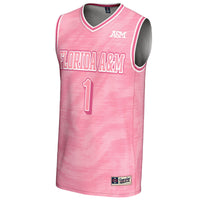#1 Florida A&M Rattlers GameDay Greats Lightweight Basketball Fashion Jersey - Pink