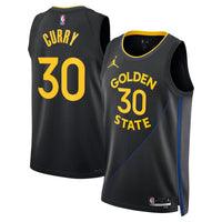 Golden State Warriors Jordan Brand 2024/25 Statement Edition Swingman Jersey - Black - Stephen Curry