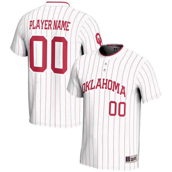 Oklahoma Sooners GameDay Greats NIL Pick-A-Player Lightweight Softball Jersey - White