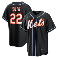 New York Mets Juan Soto Nike Fashion Replica Black Out Jersey