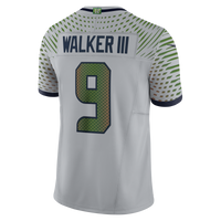 Seattle Seahawks Kenneth Walker III Nike Wolf Gray 2025 Rivalries Collection Stitched Limited Jersey