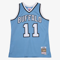 Buffalo Braves Mitchell & Ness Bob McAdoo 1975 Dark Authentic Jersey - Columbia Blue